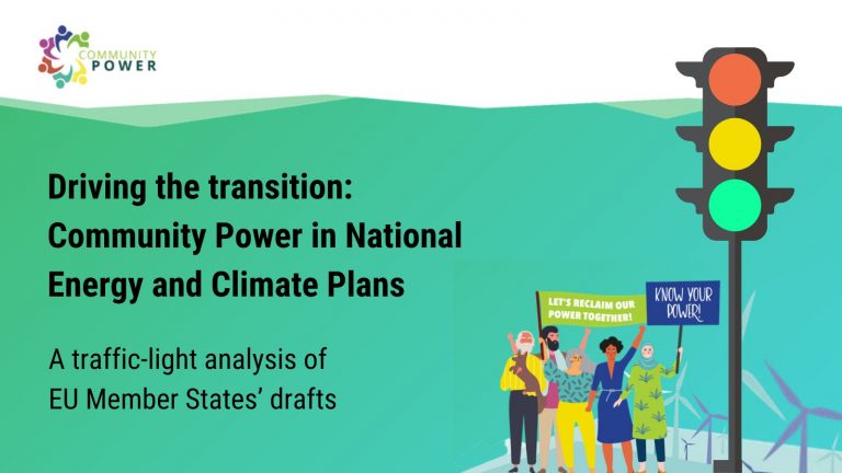 Driving the transition: Community Power in National Energy and Climate Plans
