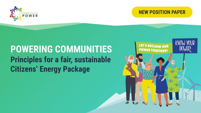 Powering communities: Principles for a fair, sustainable Citizens’ Energy Package