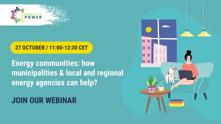 Webinar: how municipalities & local and regional energy agencies can help energy communities?