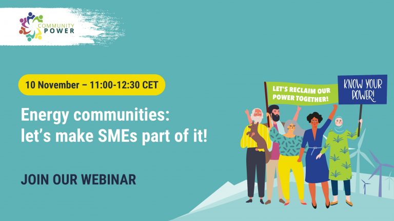 Webinar: Energy communities, let’s make SMEs part of it! 