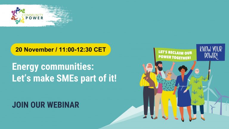 Webinar: Energy communities, let’s make SMEs part of it! 